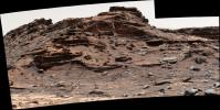 The top of the butte in this scene from NASA's Curiosity Mars rover is known as 'M9a' in the 'Murray Buttes' area, where individual buttes and mesas were assigned numbers.