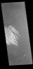 This image captured by NASA's 2001 Mars Odyssey spacecraft shows part of the bright material on the floor of Pollack Crater.