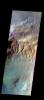 The THEMIS camera contains 5 filters. Data from different filters can be combined in multiple ways to create a false color image. This image from NASA's 2001 Mars Odyssey spacecraft shows part of the floor of an unnamed crater in Noachis Terra.