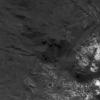 This image of bright material in Occator Crater on Ceres was obtained by NASA's Dawn spacecraft on July 5, 2018 from an altitude of about 34 miles (55 kilometers).