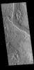 This image from NASA's Mars Odyssey shows many of the channel segments of Granicus Valles. Granicus Valles is a complex channel system located west of Elysium Mons.