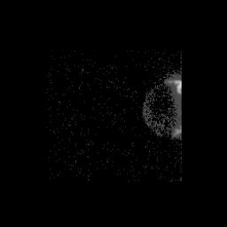 Within seconds of its closest approach to the asteroid 243 Ida on August 28, 1993, NASA's Galileo spacecraft's Solid State Imaging camera caught this glimpse of Ida's previously unknown moon orbiting the asteroid.