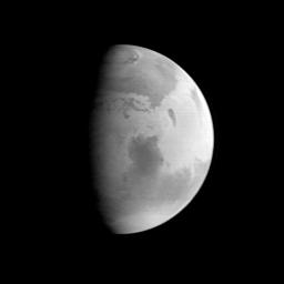 This image was acquired by NASA's Mars Global Surveyor (MGS) Mars Orbiter Camera (MOC) on August 20, 1997, when MGS was 5.51 million kilometers (3.42 million miles) and 22 days from encounter.