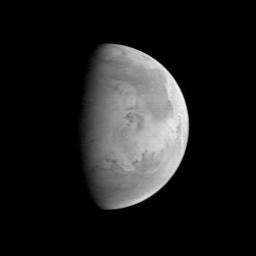 NASA's Mars Orbiter Camera (MOC) took this image on August 20, 1997, when the Mars Global Surveyor (MGS) was 5.67 million kilometers (3.52 million miles) and 22 days from entering orbit. 