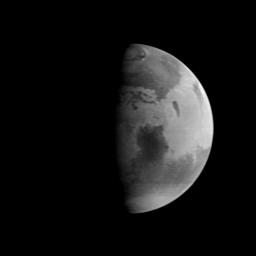 This image was acquired by NASA's Mars Global Surveyor (MGS) Mars Orbiter Camera (MOC) on August 20, 1997, when MGS was 5.51 million kilometers (3.42 million miles) and 22 days from encounter.