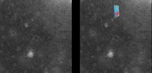 This observation of a small section of the Asgard terrain reveals compositional variations over the surface of Callisto was captured by NASA's Galileo spacecraft in 1996.