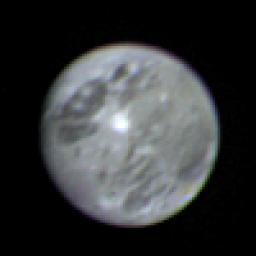 NASA's Voyager 1 took this picture of Jupiter's satellite Ganymede from a distance of 5 million miles (8.025 million kilometers) early on the morning of Feb. 26. Ganymede is the largest of Jupiter's 13 satellites.