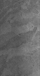 NASA's Mars Global Surveyor captured the platy flow surfaces in the Marte Vallis region of Mars on March 20, 2006.