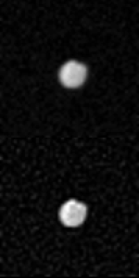 NASA's Voyager 2 took this photo sequence of Saturn's outer satellite, Phoebe, on Sept. 4, 1981, from 2.2 million kilometers (1.36 million miles) away.