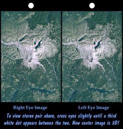 On May 18, 1980, Mount St. Helens, Washington, catastrophically erupted, causing the worst volcanic disaster in the recorded history of the United States. This image is from NASA's Shuttle Radar Topography Mission.