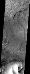 This canyon system imaged here by NASA's Mars Odyssey was named Valles Marineris in honor of its discoverer, NASA's Mariner 9 spacecraft. The image covers a portion of the canyon system called Melas Chasma.