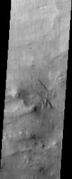 With a diameter of roughly 2,000 km (1,243 miles) and a depth of over 7 km (more than 4 miles), the Hellas Basin, shown in this image from NASA's Mars Odyssey spacecraft, is the largest impact feature on Mars.