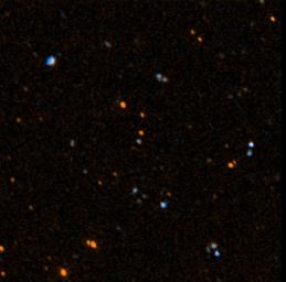 This image was taken May 21 and 22, 2003, by NASA's Galaxy Evolution Explorer. The image was made from data gathered by the two channels of the spacecraft camera during the mission's 'first light' milestone.