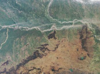 The Ganges Plain is shown in this MISR Mystery Quiz #22 captured by NASA's Terra spacecraft.
