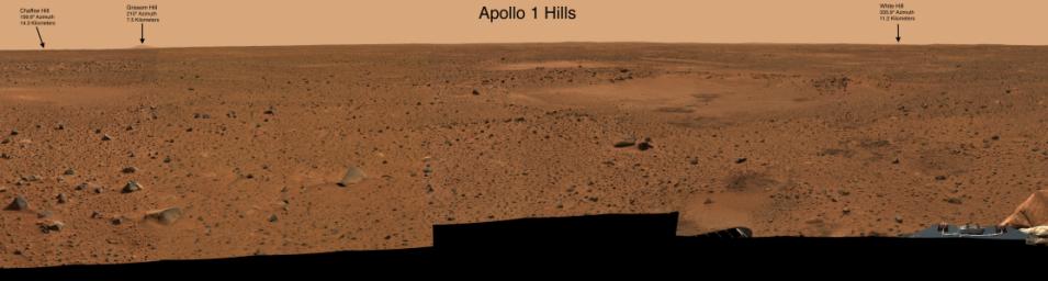 NASA Dedicates Martian Landmarks To Apollo 1 Crew