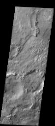 This image from NASA's 2001 Mars Odyssey released on Jan 28, 2004 shows Meridiani Planum on Mars.