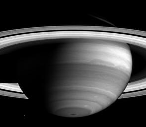 As NASA's Cassini nears its rendezvous with Saturn, new detail in the banded clouds of the planet's atmosphere are becoming visible.