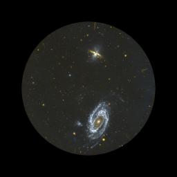 The Galaxy Evolution Explorer specializes in surveying galaxies in ultraviolet light. The telescope surveyed thousands of galaxies before finding three-dozen of these newborns. 
