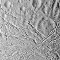 This dramatic scene from NASA's Cassini spacecraft illustrates an array of processes on Saturn's moon Enceladus, a once geologically active world.