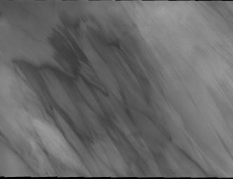 This image, part of THEMIS art month, taken by NASA's Mars Odyssey features a portion of Mars' landscape looking like a spectral vision.