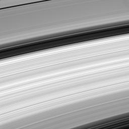 This image from NASA's Cassini spacecraft shows an amazing close-up of Saturn's rings, revealing their incredible variety.