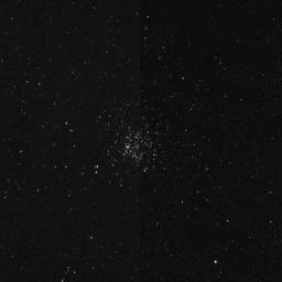 On April 7, 2005, NASA's Deep Impact spacecraft's Impactor Target Sensor camera recorded this image of M11, the Wild Duck cluster, a galactic open cluster located 6 thousand light years away. 
