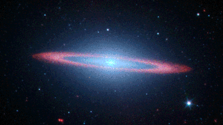 NASA's Spitzer Space Telescope set its infrared eyes on one of the most famous objects in the sky, Messier 104, also called the Sombrero galaxy. 