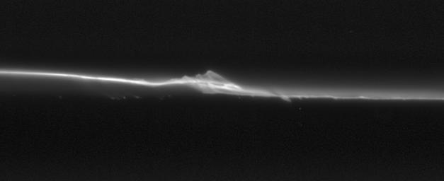 NASA's Cassini spacecraft has revealed a never-before-seen level of detail in Saturn's F ring, including evidence for the perturbing effect of small moonlets orbiting in or close to the ring's bright core.