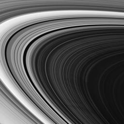 NASA's Cassini spacecraft spies multiple spokes in Saturn's outer B ring. The precise origin and evolution of these transient features continue to provide ring scientists with intriguing puzzles to solve.