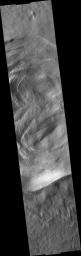 Crater Karzok on Olympus Mons