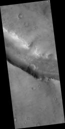 Evros Vallis and Nearby Craters