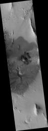 Blocks in the Olympus Mons