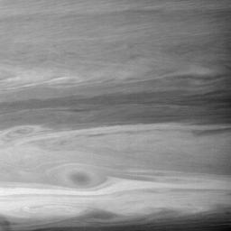 The boundaries between eastward- and westward-flowing jet streams create turbulent, eddy-filled regions that pump energy into the never-ending gales on Saturn as captured by NASA's Cassini spacecraft.