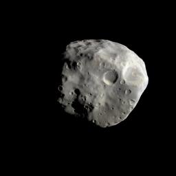 NASA's Cassini spacecraft's close flyby of Epimetheus in December 2007 returned detailed images of the moon's south polar region.