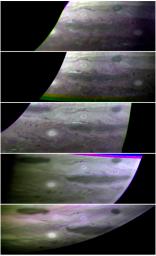 The top cloud layer on Jupiter is thought to consist of ammonia ice, but most of that ammonia 'hides' from spectrometers. It does not absorb light in the same way ammonia does.