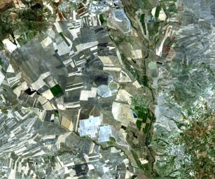 The world's largest solar power tower recently began operating outside Seville, Spain -- and it marks a historic moment in the saga of renewable energy. This image was acquired by NASA's Terra spacecraft.