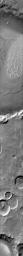 This image from NASA's Mars Odyssey shows a sand sheet with dune forms located on the floor of Proctor Crater on Mars.