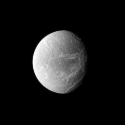 Like the Voyager spacecraft that came before, NASA's Cassini spacecraft chronicles 'wispy' terrain on Saturn's moon Dione.