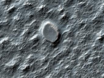This image from NASA's Mars Reconnaissance Orbiter shows a swath of a debris apron east of Hellas Basin. Features like this are often found surrounding isolated mountains in this area. Original release date March 3, 2010.