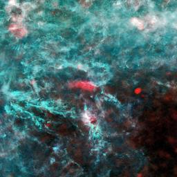 A low activity, star-formation region in the constellation Perseus, as seen by the European Space Agency's Planck.