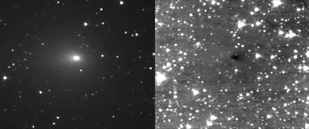 NASA's Deep Impact spacecraft's High- and Medium-Resolution Imagers (HRI and MRI) captured multiple jets emanating from comet Hartley 2 turning on and off while the spacecraft is 8 million kilometers (5 million miles) away from the comet.