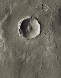 Bacolor Crater is a magnificent impact feature about 20 kilometers (12 miles) wide. This image is part of an 'All Star' set marking the occasion of NASA's Mars Odyssey as the longest-working Mars spacecraft in history.