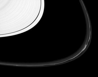 The F ring shows off a rich variety of phenomena in this image from NASA's Cassini spacecraft.
