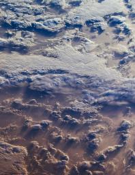This image of clouds over the southern Indian Ocean was acquired on July 23, 2007 was acquired by NASA's polar-orbiting Terra spacecraft.