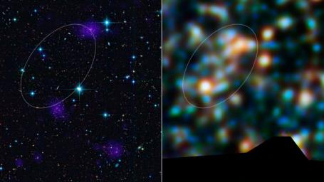 ESA's Herschel Space Observatory has discovered a giant, galaxy-packed filament ablaze with billions of new stars. The filament connects two clusters of galaxies that, along with a third cluster, will smash together in several billion years.