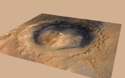 The landing target area for Curiosity, the big rover of NASA's Mars Science Laboratory mission, has been revised, reducing the area's size. It also puts the center of the landing area closer to Mount Sharp.