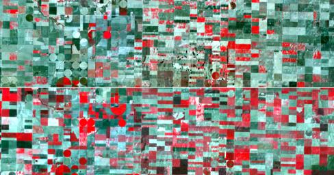 Two satellite images acquired by NASA's Terra spacecraft, obtained about 10 years apart, clearly illustrate the effects of the near-historic drought conditions in southwestern Kansas. Farmers are among the hardest hit.