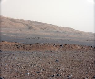 This image is from a series of test images to calibrate the 34-millimeter Mast Camera on NASA's Curiosity rover. It was taken on Aug. 23, 2012 and looks south-southwest from the rover's landing site.