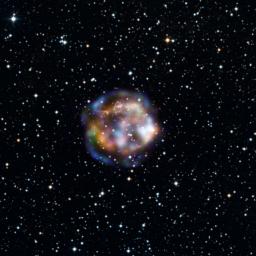 This new view of the historical supernova remnant Cassiopeia A, located 11,000 light-years away, was taken by NASA's Nuclear Spectroscopic Telescope Array, or NuSTAR. While the star is long dead, its remains are still bursting with action.