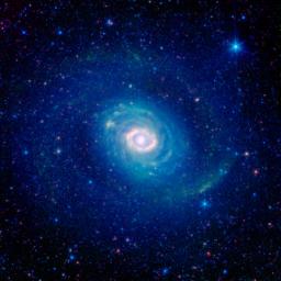 This image captured by NASA's Spitzer Space Telescope shows galaxy Messier 94, also known as NGC 4736? At first glance one might see a number of them, astronomers believe there is just one.